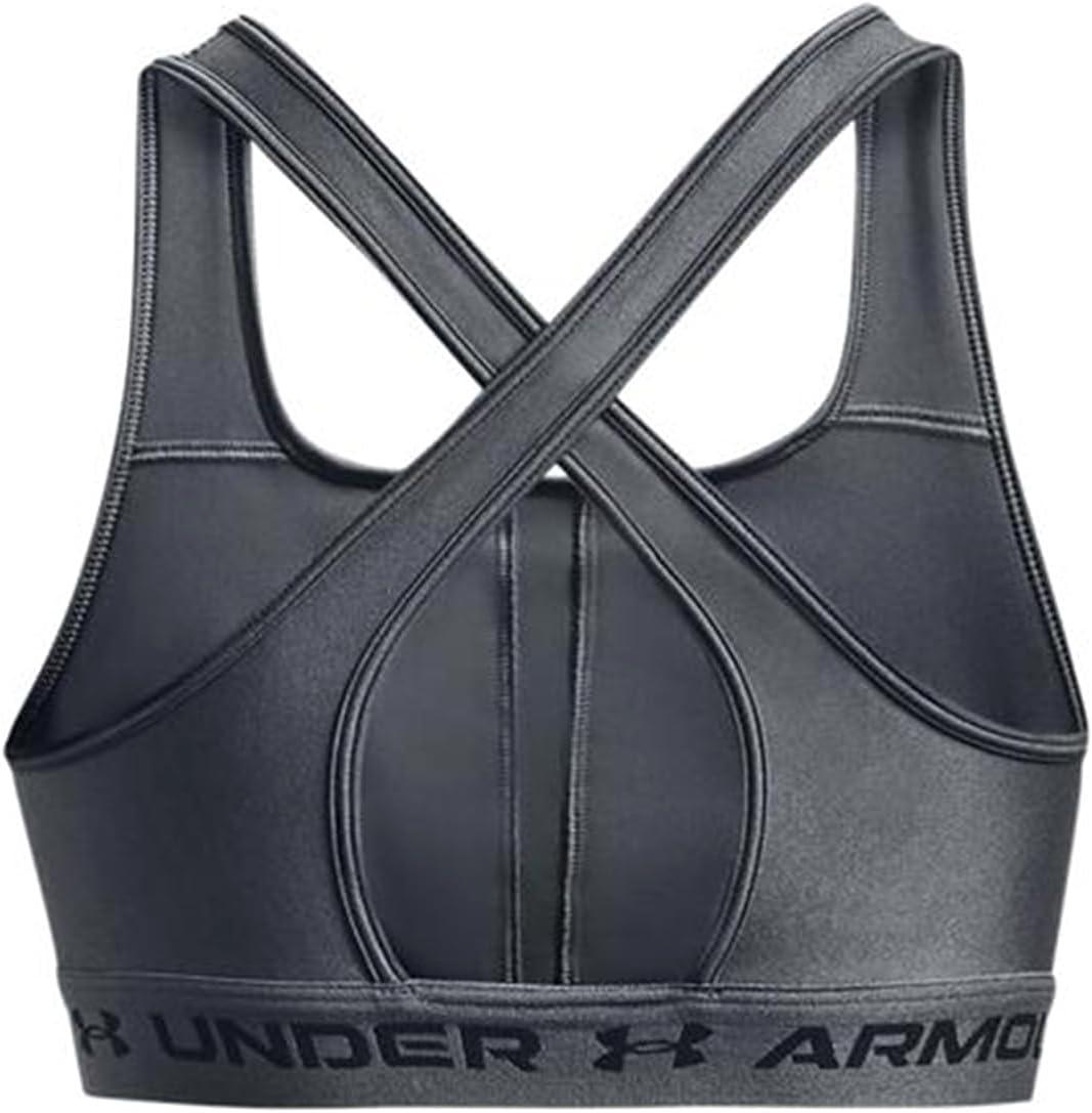 imageUnder Armour Womens CrossBack Mid Bra012 Pitch Gray   Black