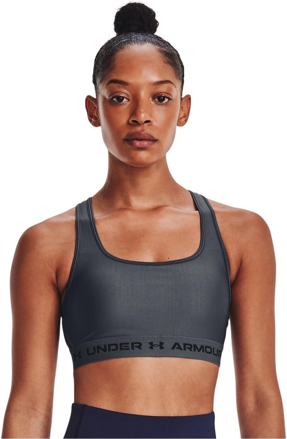 imageUnder Armour Womens CrossBack Mid Bra012 Pitch Gray   Black