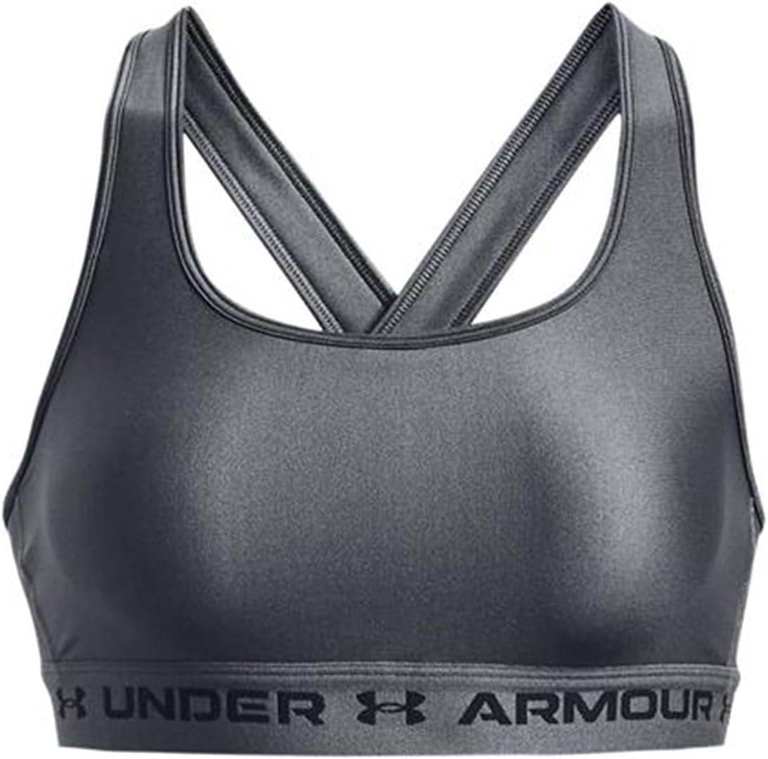 imageUnder Armour Womens CrossBack Mid Bra012 Pitch Gray   Black
