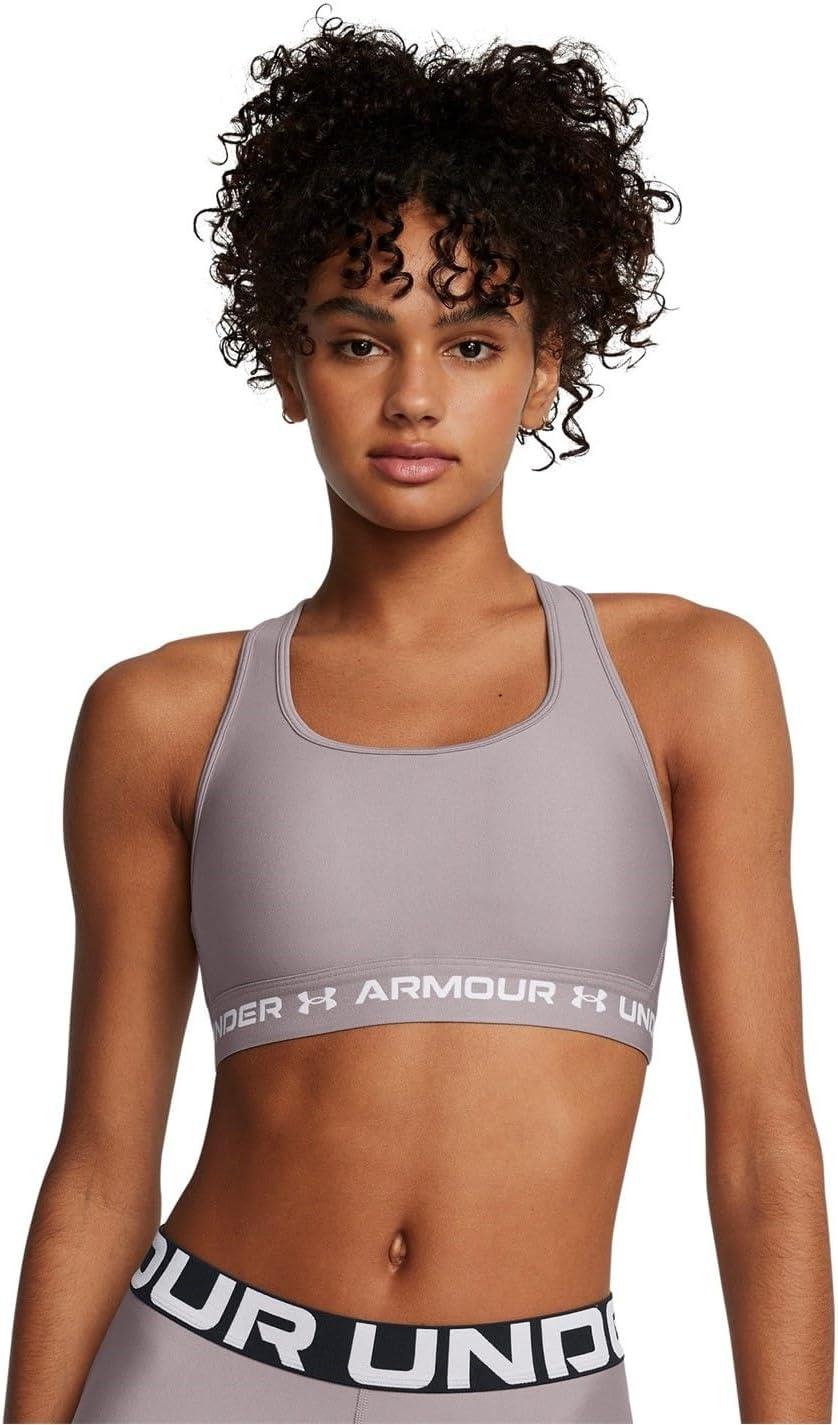 imageUnder Armour Womens CrossBack Mid Bra015 Tetra Gray   White