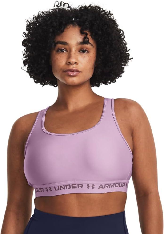 imageUnder Armour Womens CrossBack Mid Bra174 Fresh Orchid   White