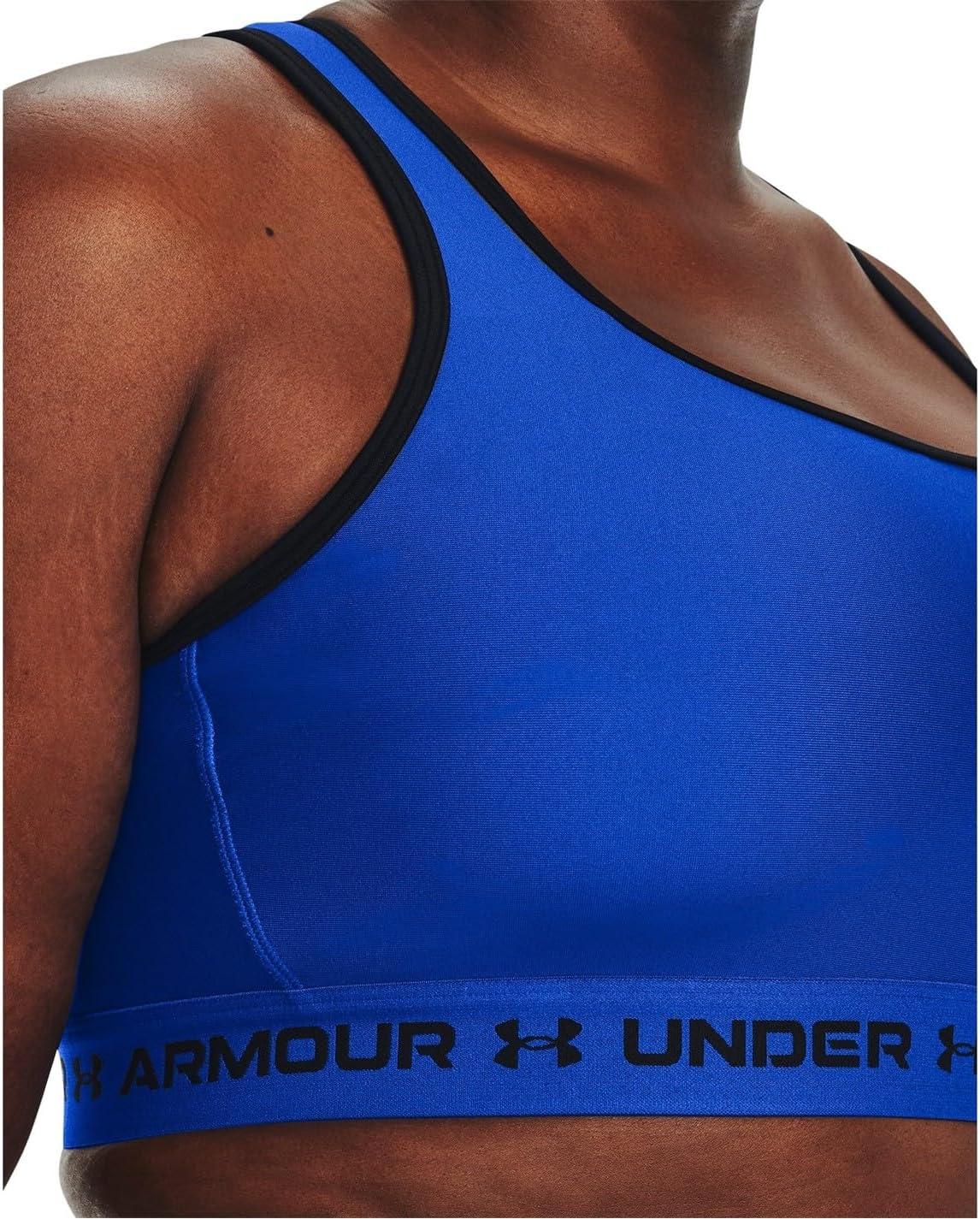imageUnder Armour Womens CrossBack Mid Bra400 Team Royal   White