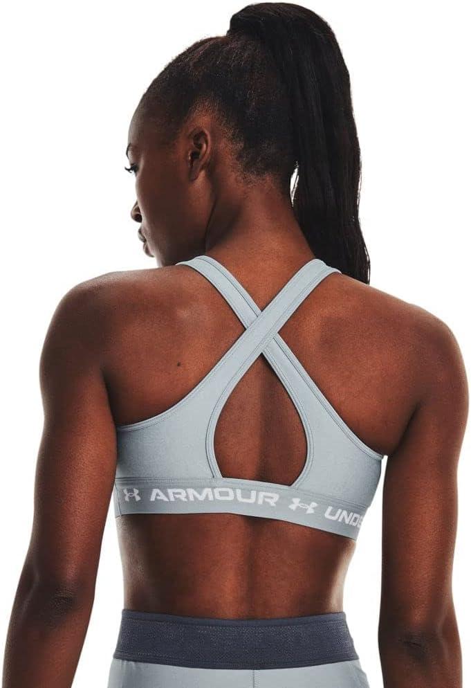 imageUnder Armour Womens CrossBack Mid Bra465 Harbor Blue   White