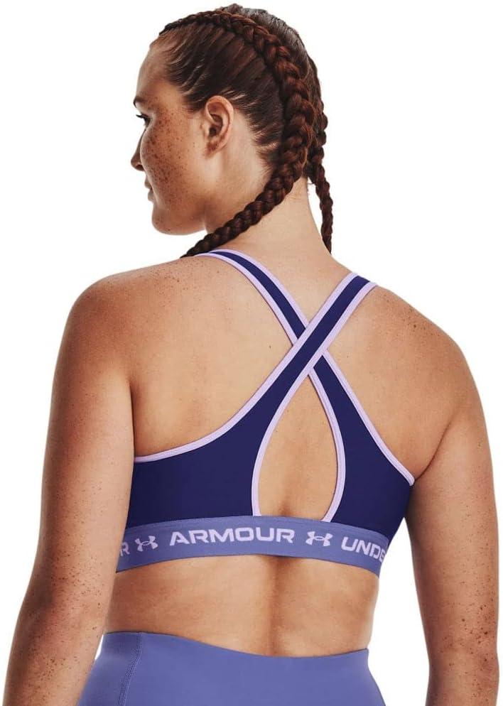 imageUnder Armour Womens CrossBack Mid Bra468 Sonar Blue   Baja Blue