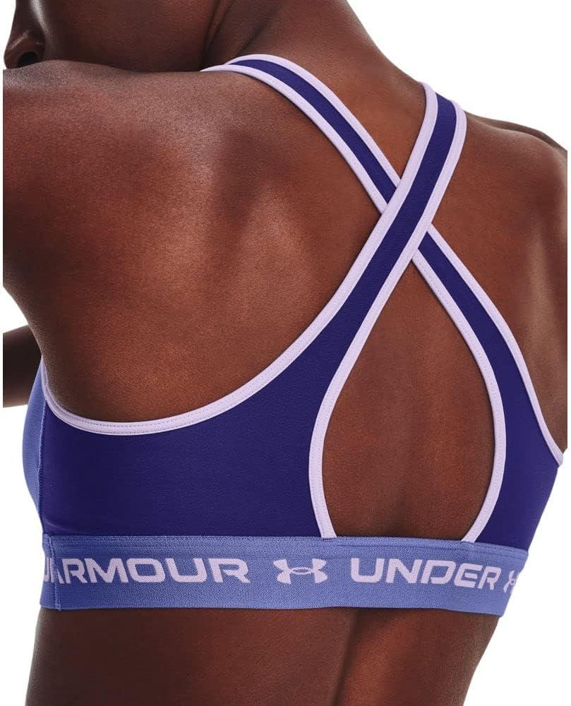 imageUnder Armour Womens CrossBack Mid Bra468 Sonar Blue   Baja Blue