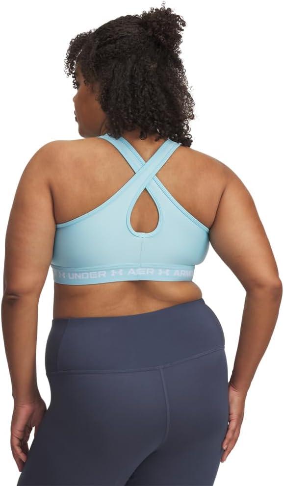 imageUnder Armour Womens CrossBack Mid Bra494 Stream   White