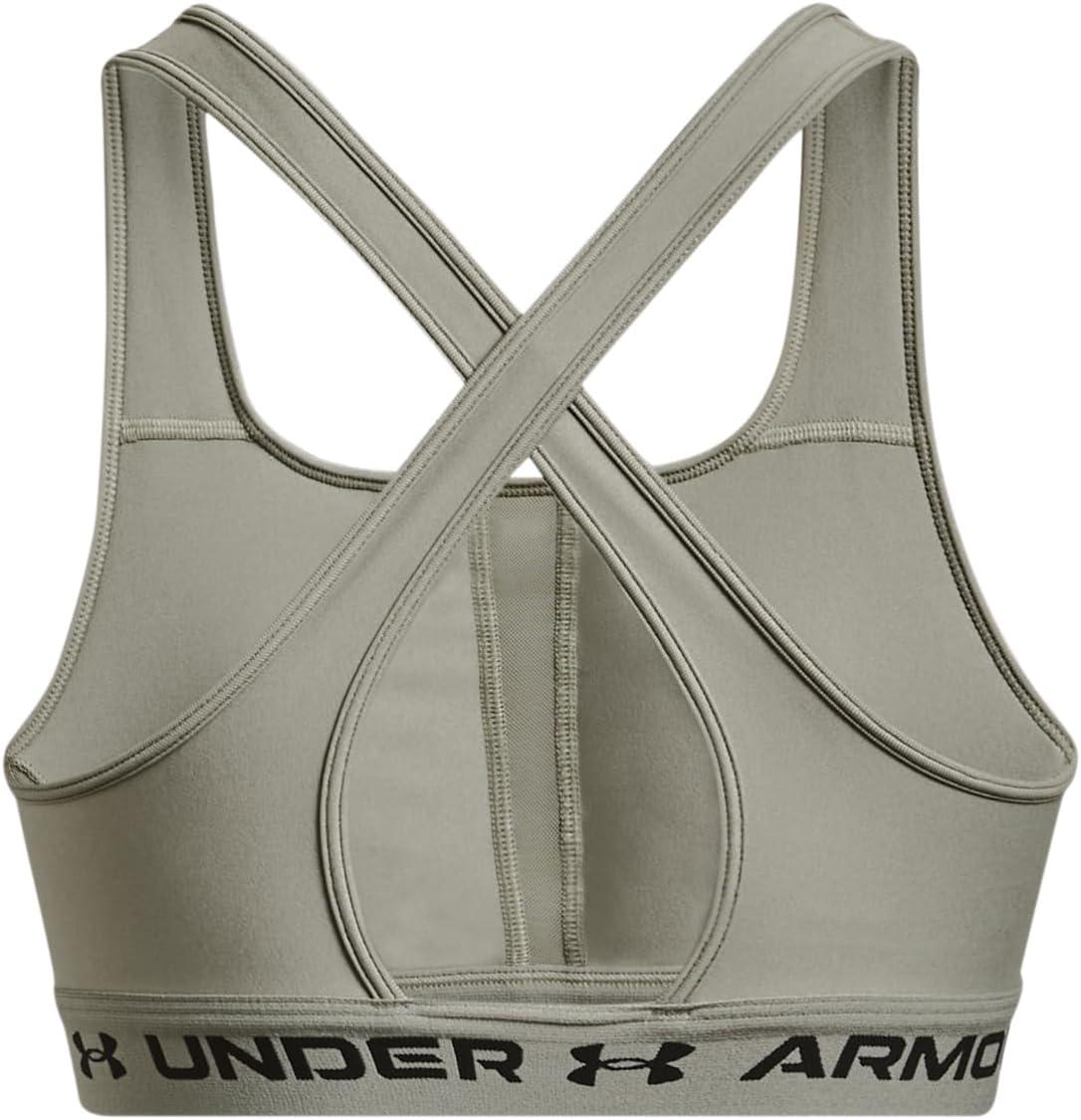 imageUnder Armour Womens CrossBack Mid Bra504 Grove Green   Black