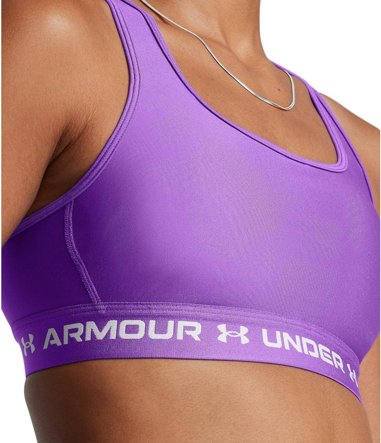 imageUnder Armour Womens CrossBack Mid Bra525 Lavish  Lavish  White