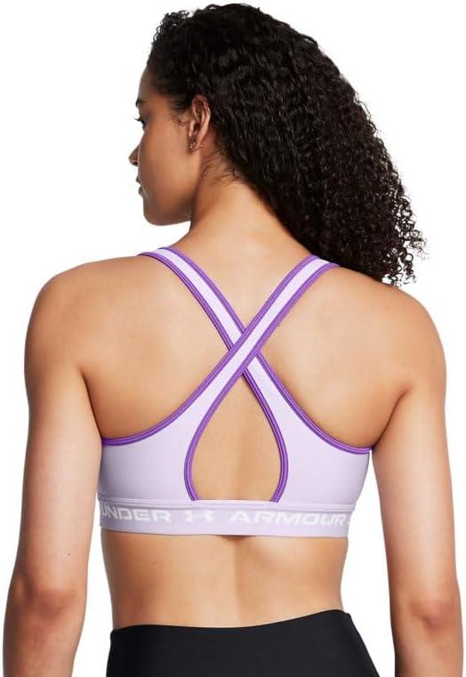 imageUnder Armour Womens CrossBack Mid Bra535 Salt Purple   White