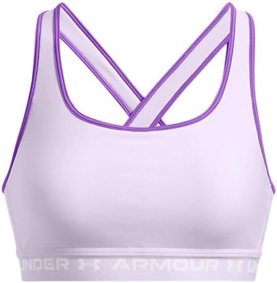 imageUnder Armour Womens CrossBack Mid Bra535 Salt Purple   White