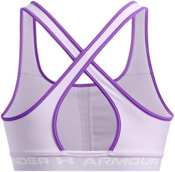 imageUnder Armour Womens CrossBack Mid Bra535 Salt Purple   White