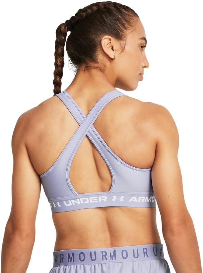 imageUnder Armour Womens CrossBack Mid Bra539 Celeste  Celeste  White