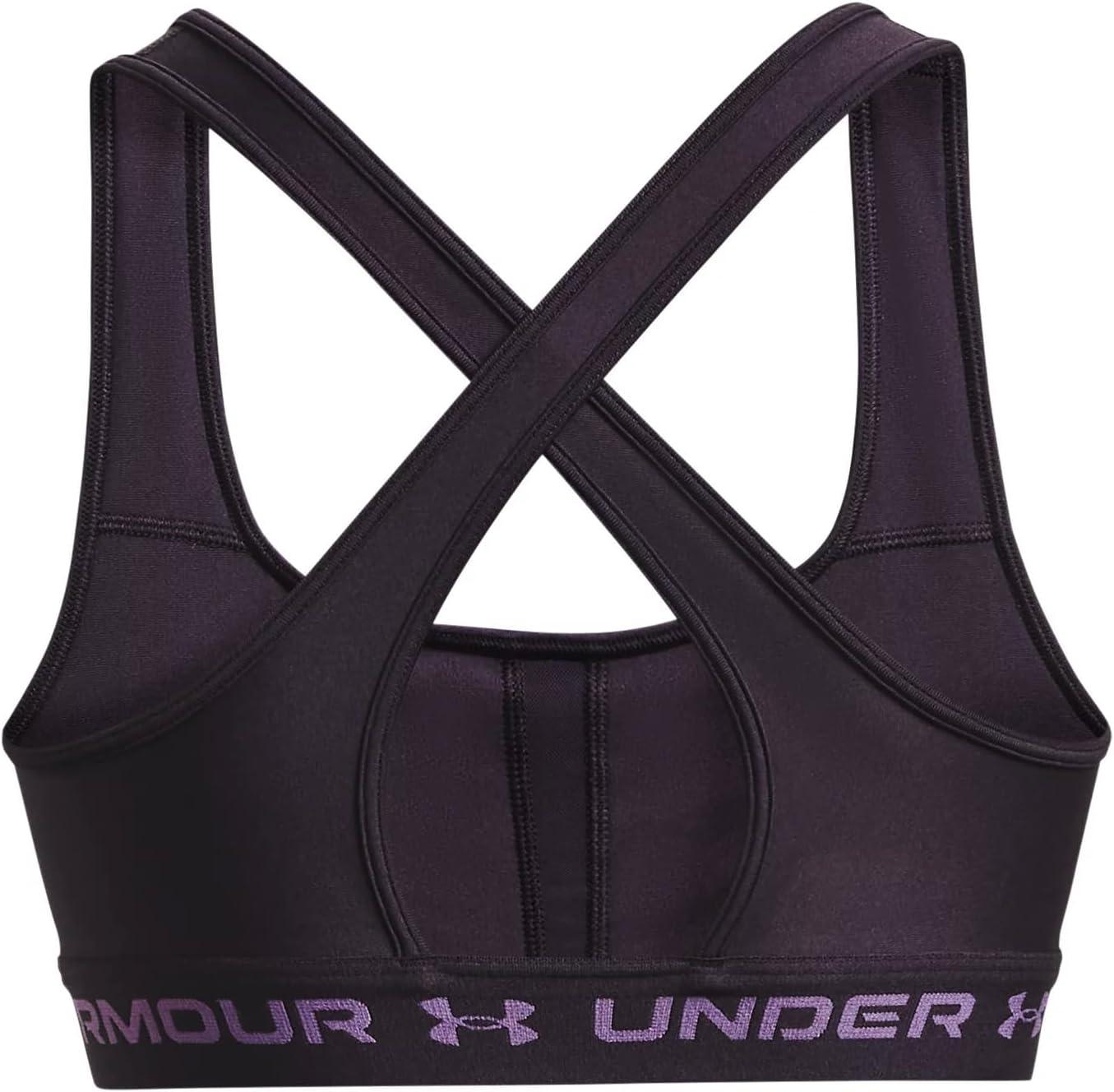 imageUnder Armour Womens CrossBack Mid Bra541 Tux Purple   Retro Purple
