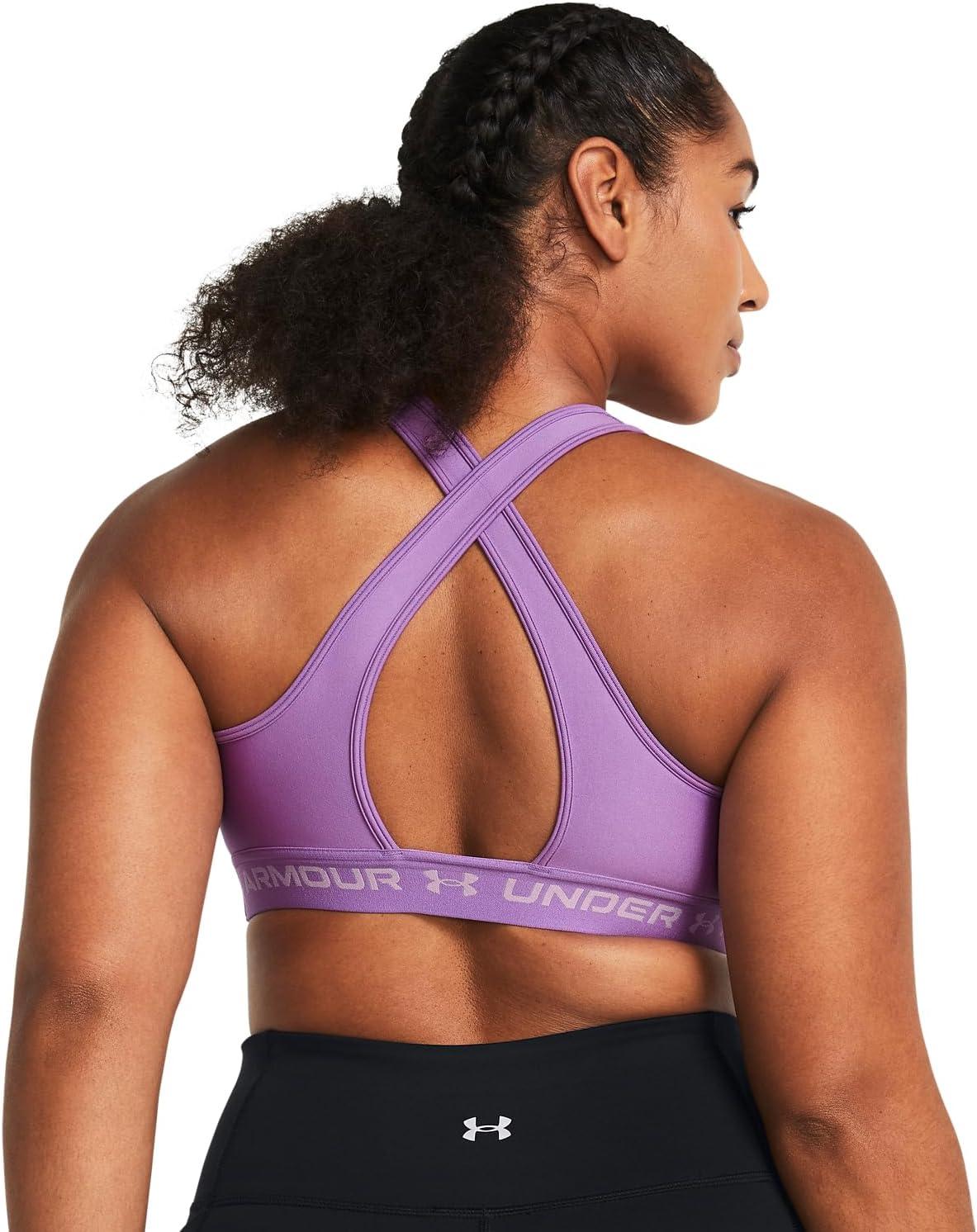 imageUnder Armour Womens CrossBack Mid Bra560 Provence Purple  Provence Purple  Purple Ace