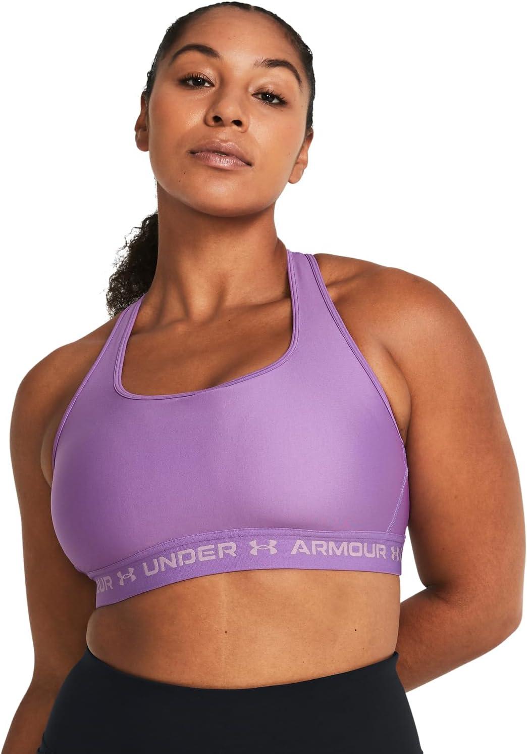 imageUnder Armour Womens CrossBack Mid Bra560 Provence Purple  Provence Purple  Purple Ace