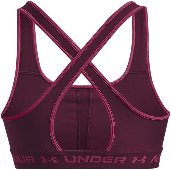 imageUnder Armour Womens CrossBack Mid Bra572 Purple Stone   Charged Cherry