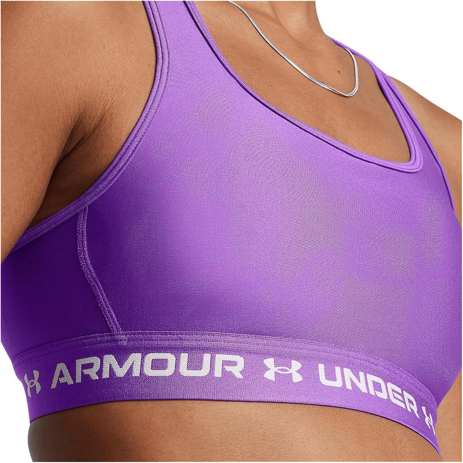 imageUnder Armour Womens CrossBack Mid Bra573 Mystic Magenta   Rebel Pink