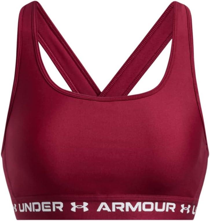 imageUnder Armour Womens CrossBack Mid Bra625 Cardinal  Cardinal  White