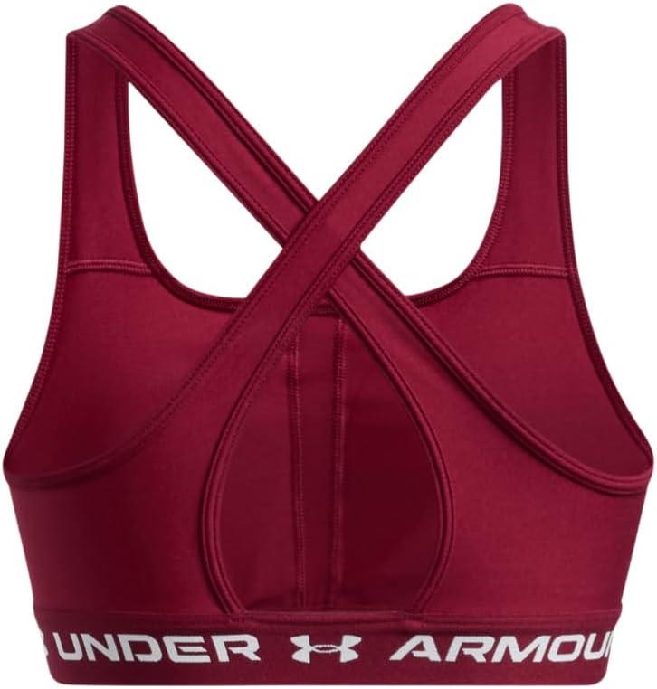 imageUnder Armour Womens CrossBack Mid Bra625 Cardinal  Cardinal  White