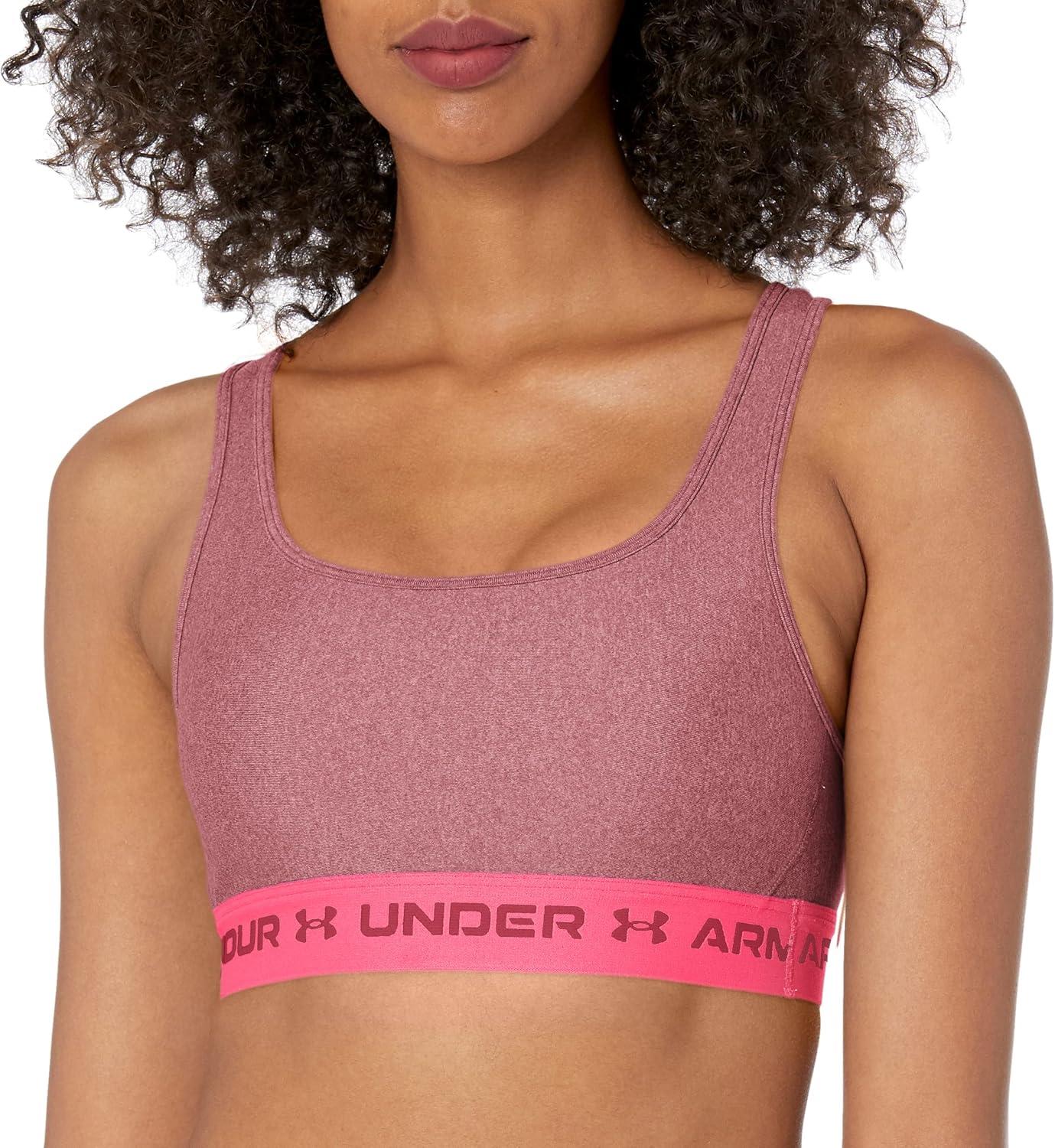 imageUnder Armour Womens CrossBack Mid Bra635 Charged Cherry   Charged Cherry