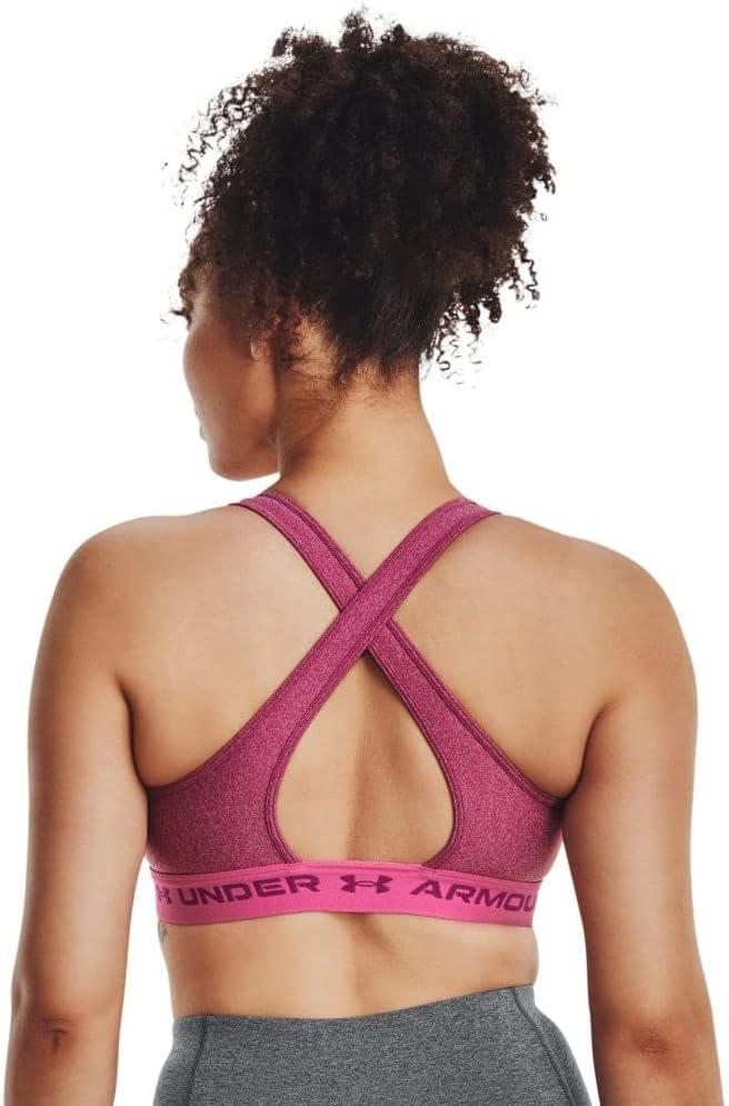 imageUnder Armour Womens CrossBack Mid Bra635 Charged Cherry   Charged Cherry