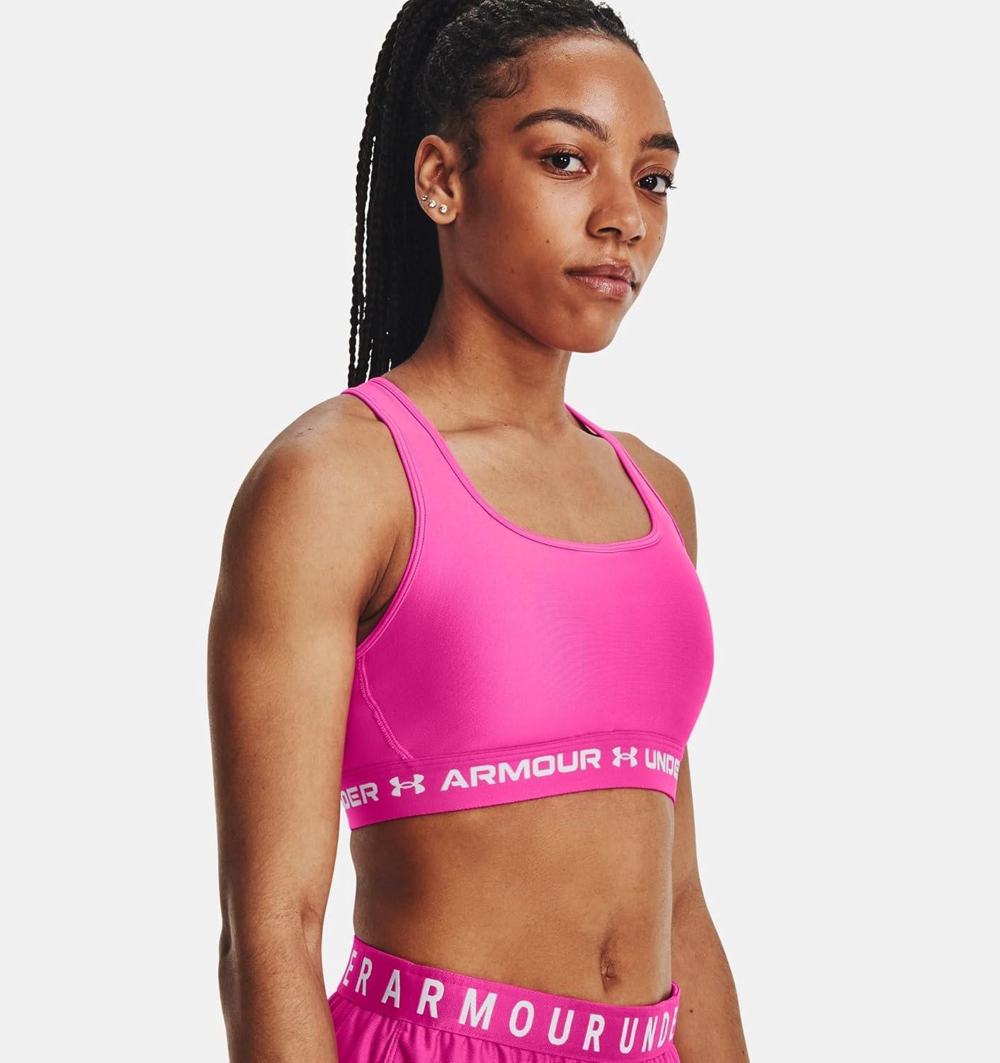 imageUnder Armour Womens CrossBack Mid Bra655 Rebel Pink