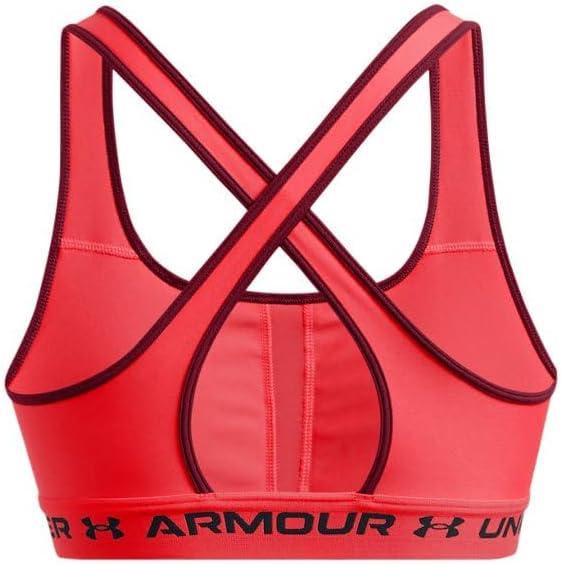 imageUnder Armour Womens CrossBack Mid Bra713 Racer Red  Cardinal  Black
