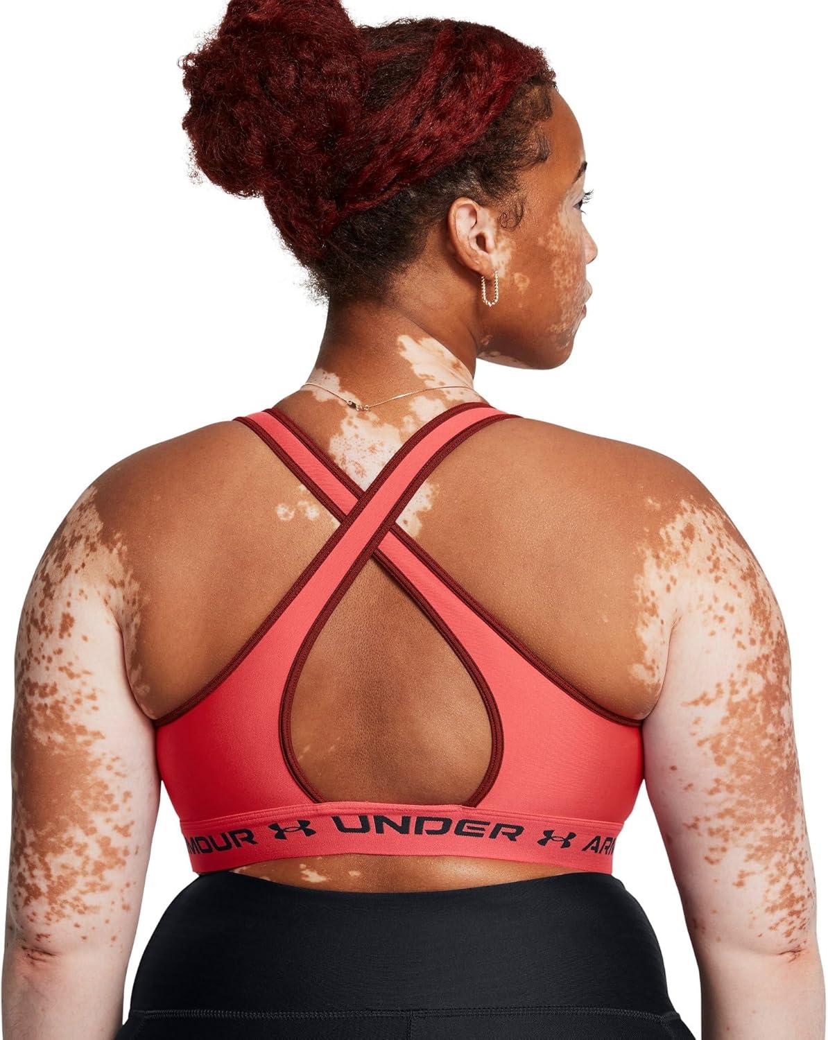 imageUnder Armour Womens CrossBack Mid Bra713 Racer Red  Cardinal  Black