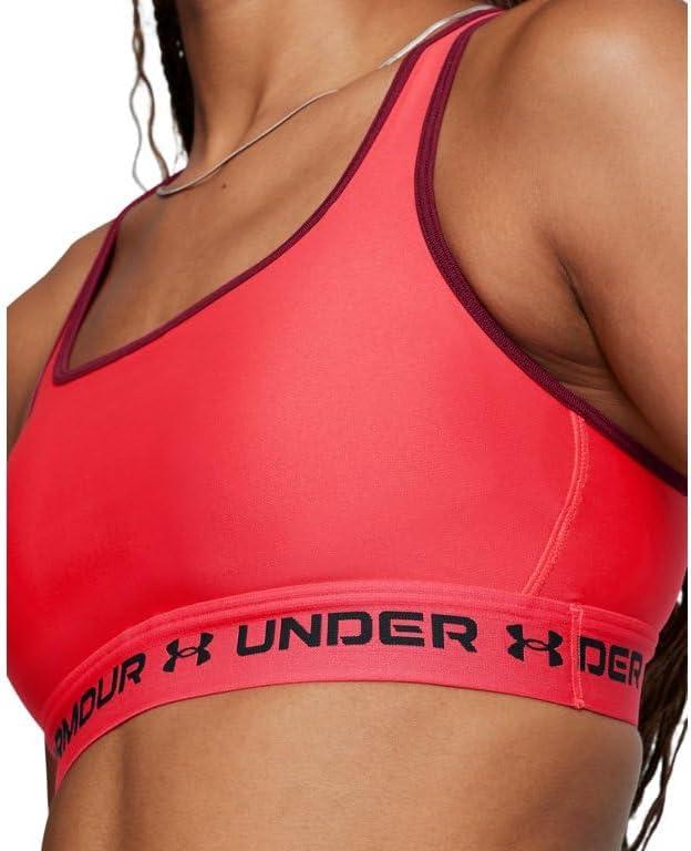 imageUnder Armour Womens CrossBack Mid Bra713 Racer Red  Cardinal  Black