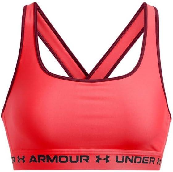 imageUnder Armour Womens CrossBack Mid Bra713 Racer Red  Cardinal  Black