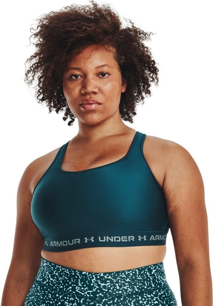 imageUnder Armour Womens CrossBack Mid Bra716 Tourmaline Teal   Opal Green