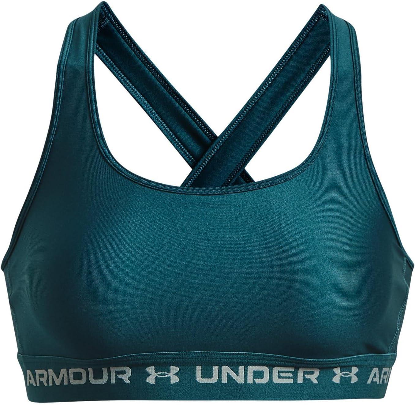 imageUnder Armour Womens CrossBack Mid Bra716 Tourmaline Teal   Opal Green
