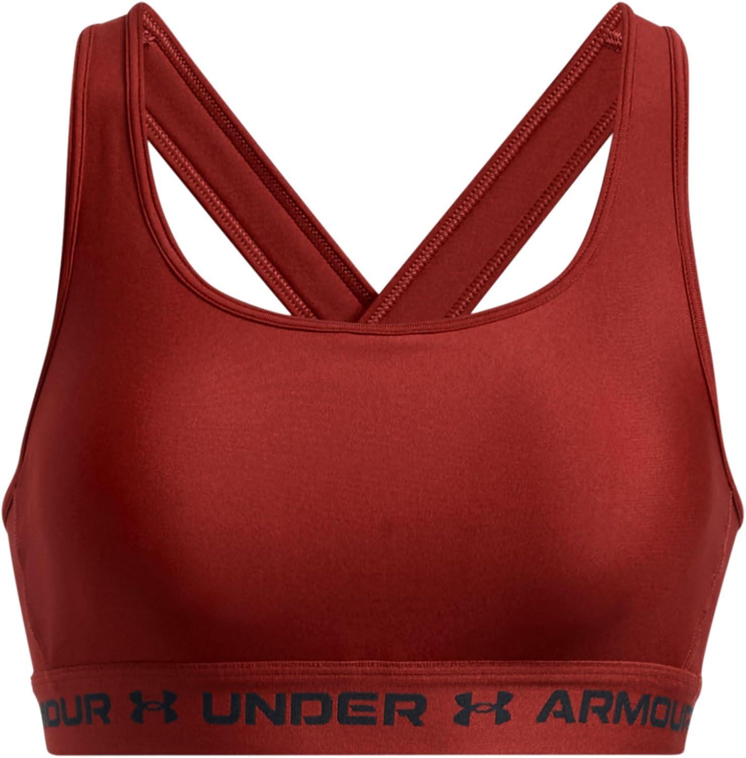 imageUnder Armour Womens CrossBack Mid Bra840 Earthen Orange   Black
