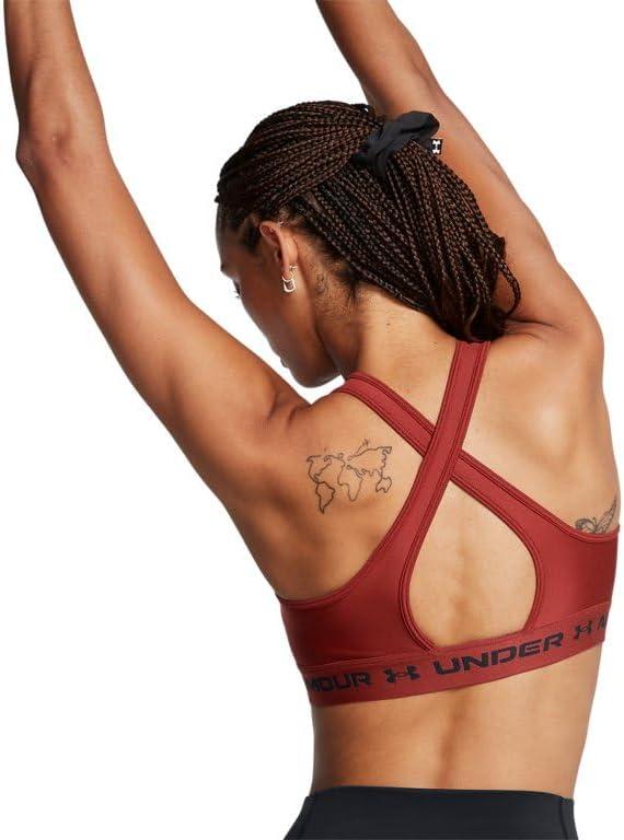 imageUnder Armour Womens CrossBack Mid Bra840 Earthen Orange   Black