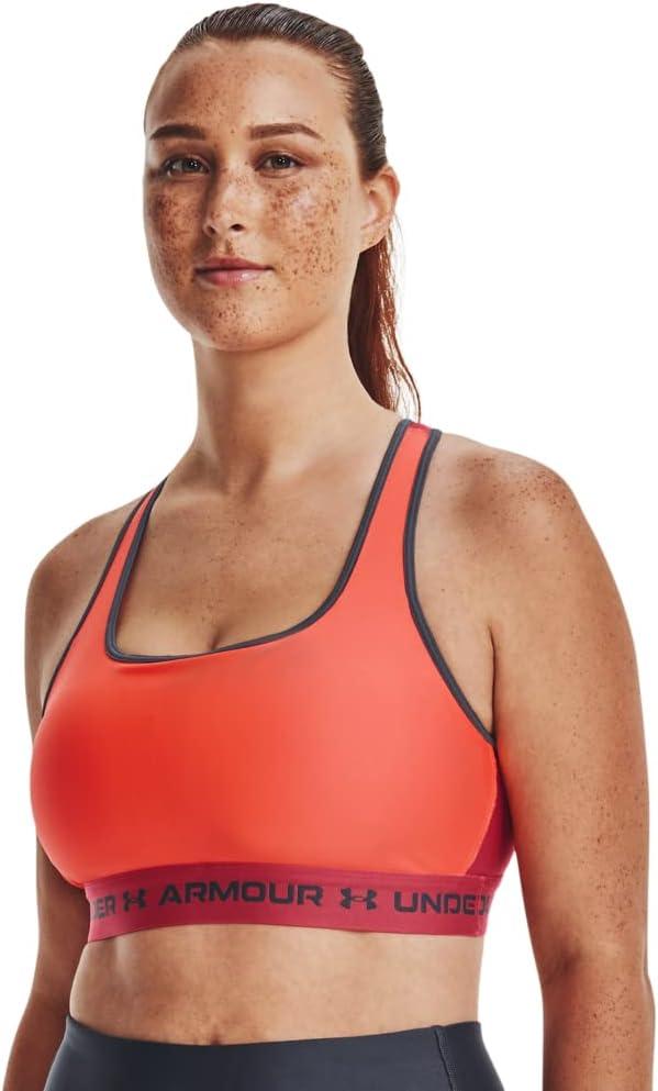 imageUnder Armour Womens CrossBack Mid Bra877 After Burn   Chakra