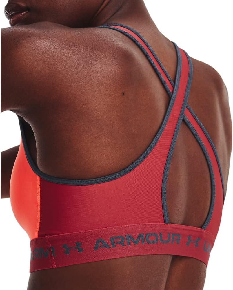 imageUnder Armour Womens CrossBack Mid Bra877 After Burn   Chakra