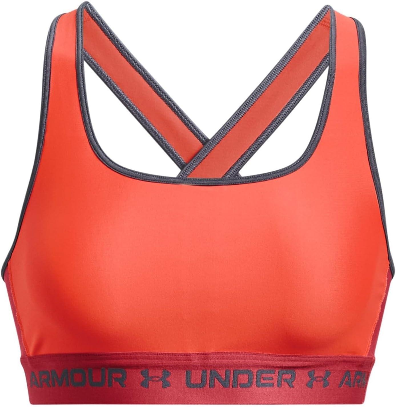 imageUnder Armour Womens CrossBack Mid Bra877 After Burn   Chakra