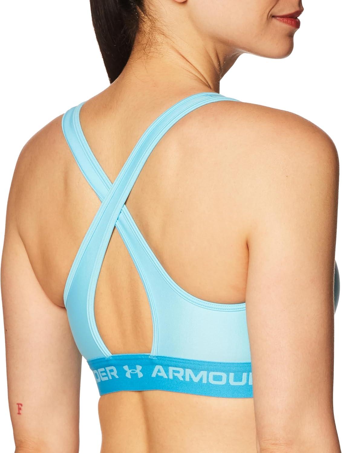 imageUnder Armour Womens CrossBack Mid Bra914 Sky Blue  Capri  Sky Blue