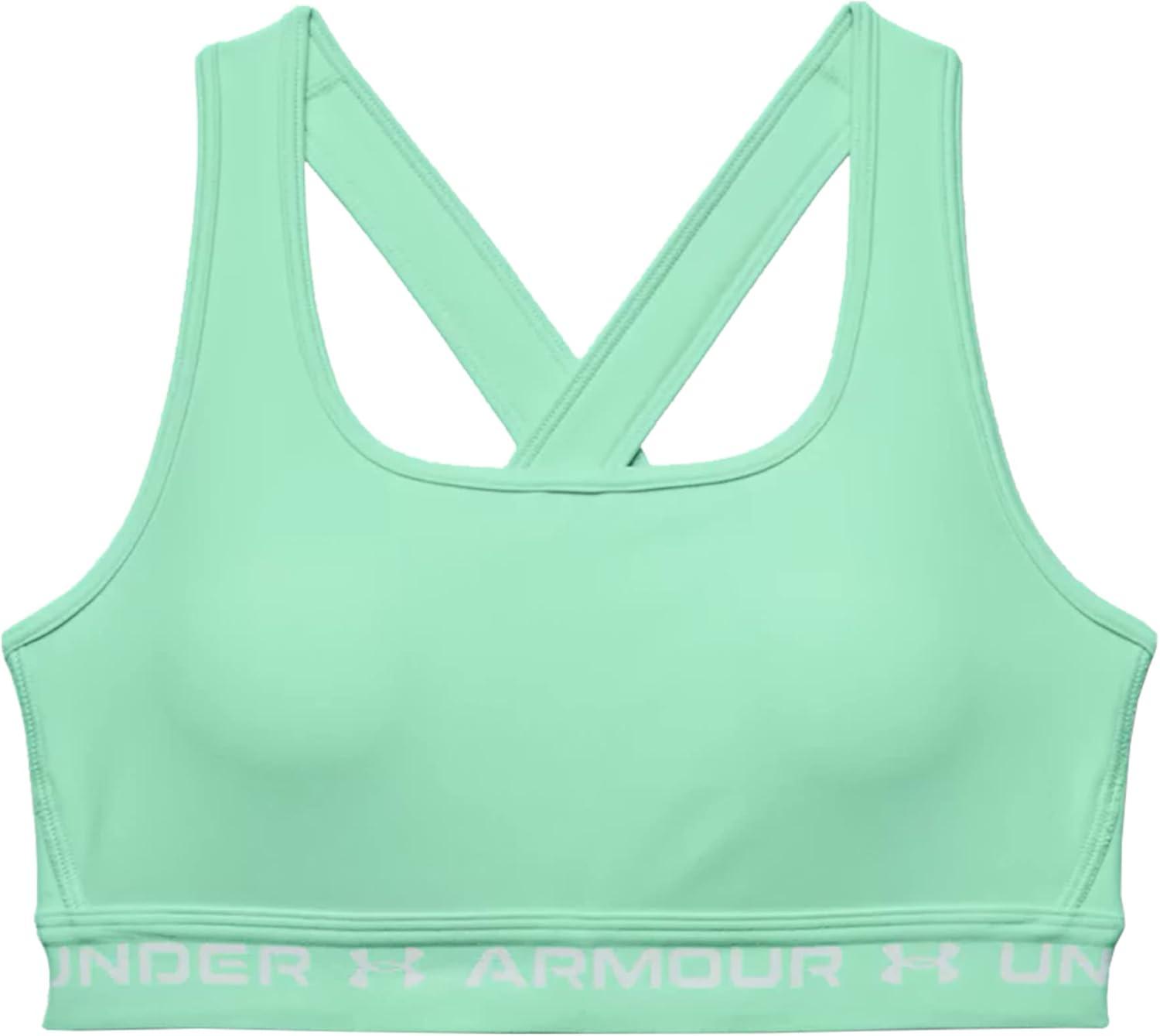 imageUnder Armour Womens CrossBack Mid BraAqua Foam 335White