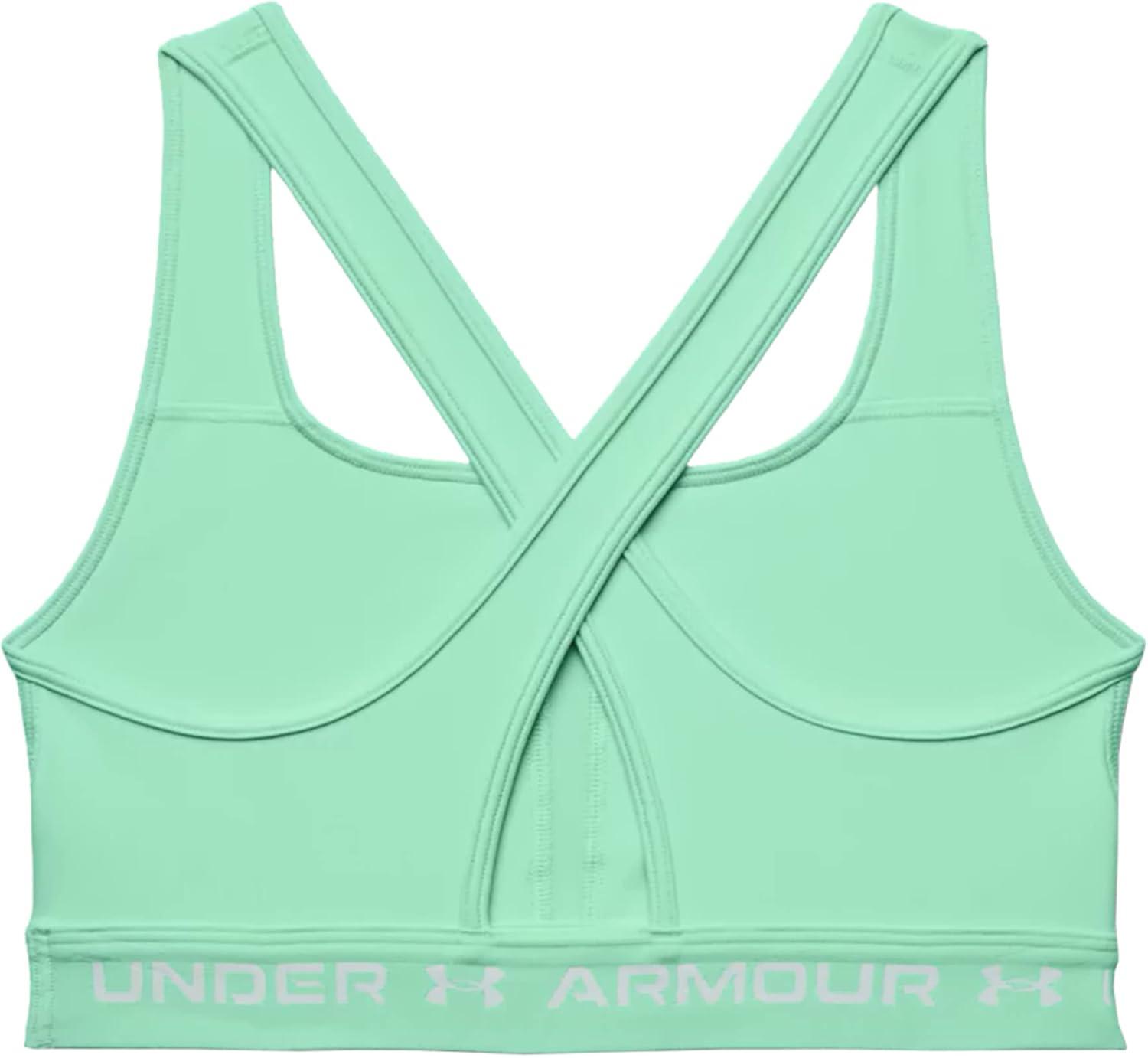 imageUnder Armour Womens CrossBack Mid BraAqua Foam 335White