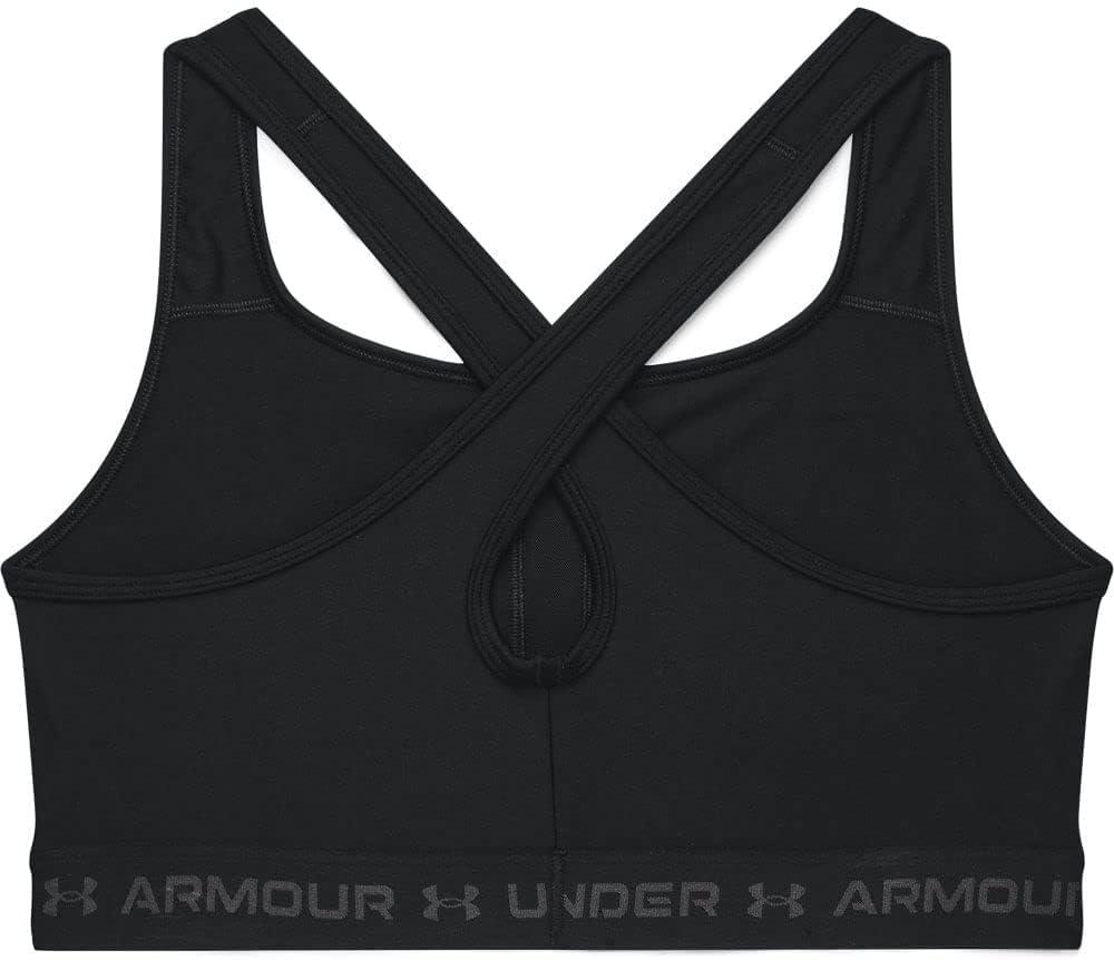 imageUnder Armour Womens CrossBack Mid BraBlack 001Jet Gray