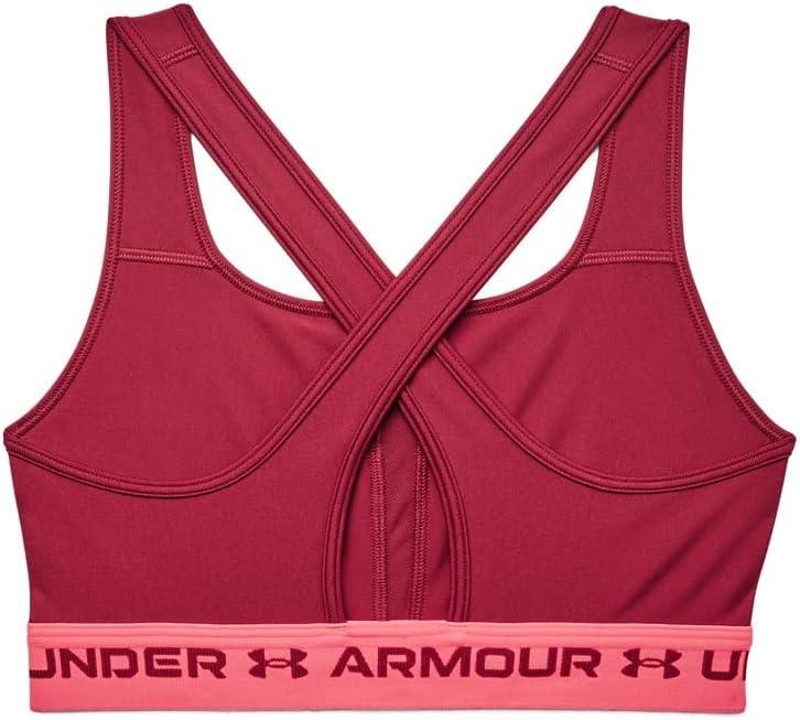 imageUnder Armour Womens CrossBack Mid BraBlack Rose 664Black Rose