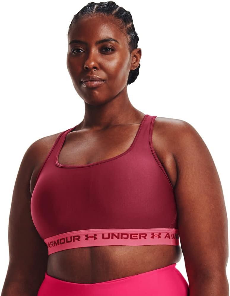 imageUnder Armour Womens CrossBack Mid BraBlack Rose 664Black Rose