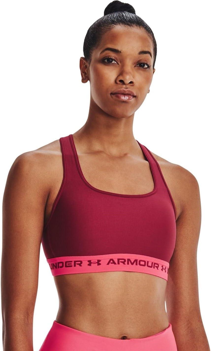 imageUnder Armour Womens CrossBack Mid BraBlack Rose 664Black Rose