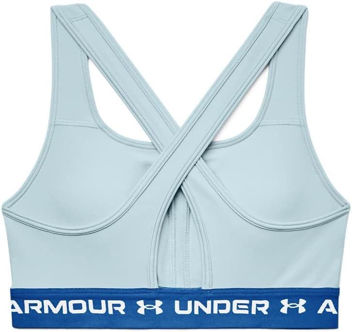 imageUnder Armour Womens CrossBack Mid BraBreaker Blue 478White