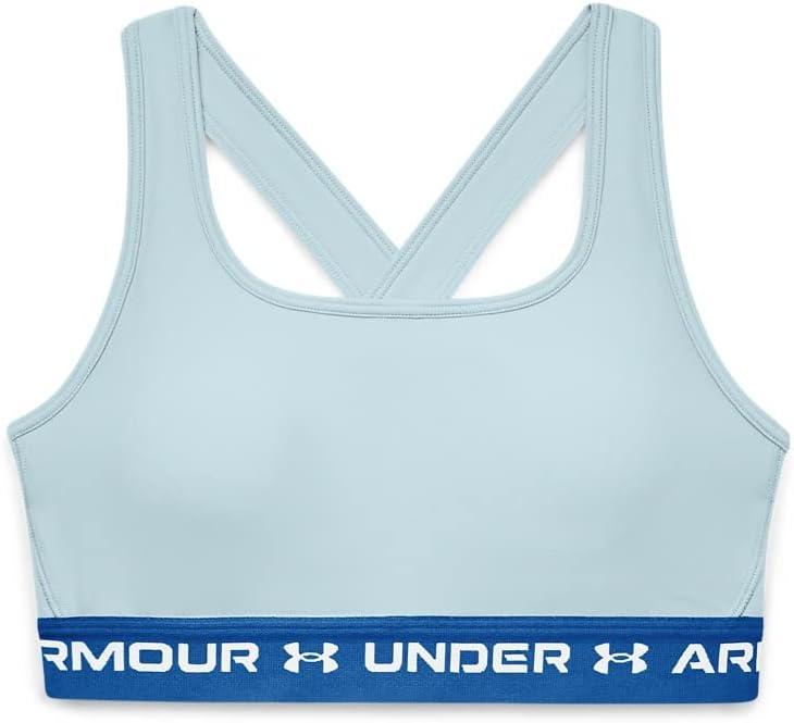 imageUnder Armour Womens CrossBack Mid BraBreaker Blue 478White