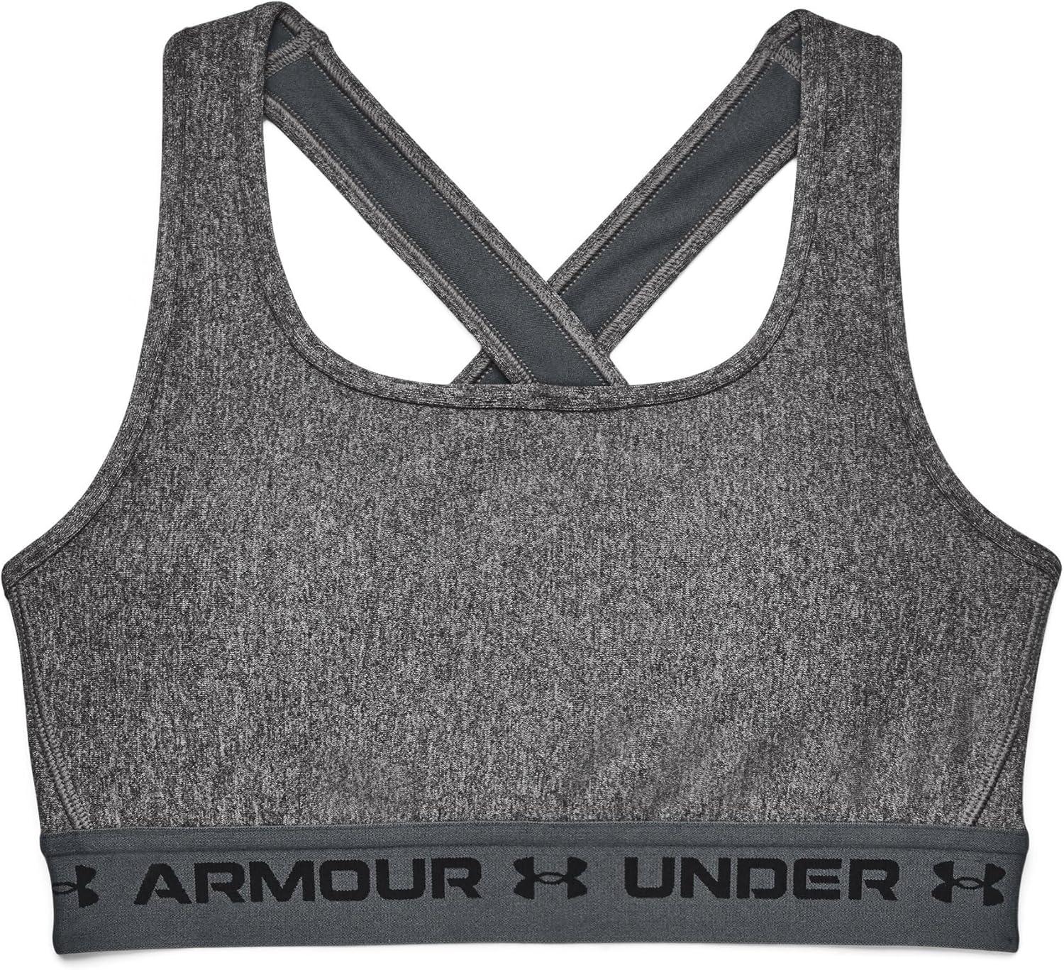 imageUnder Armour Womens CrossBack Mid BraCharcoal Light Heather 019Black