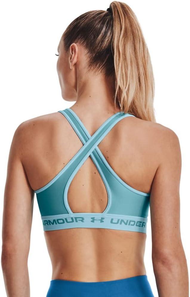 imageUnder Armour Womens CrossBack Mid BraCloudless Sky 400Cloudless Sky
