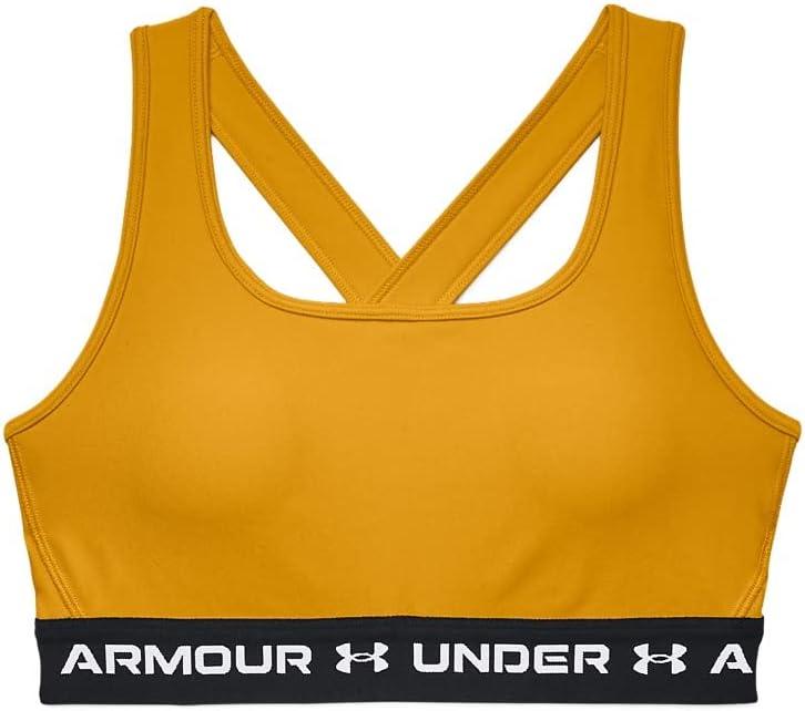 imageUnder Armour Womens CrossBack Mid BraCruise Gold 588White