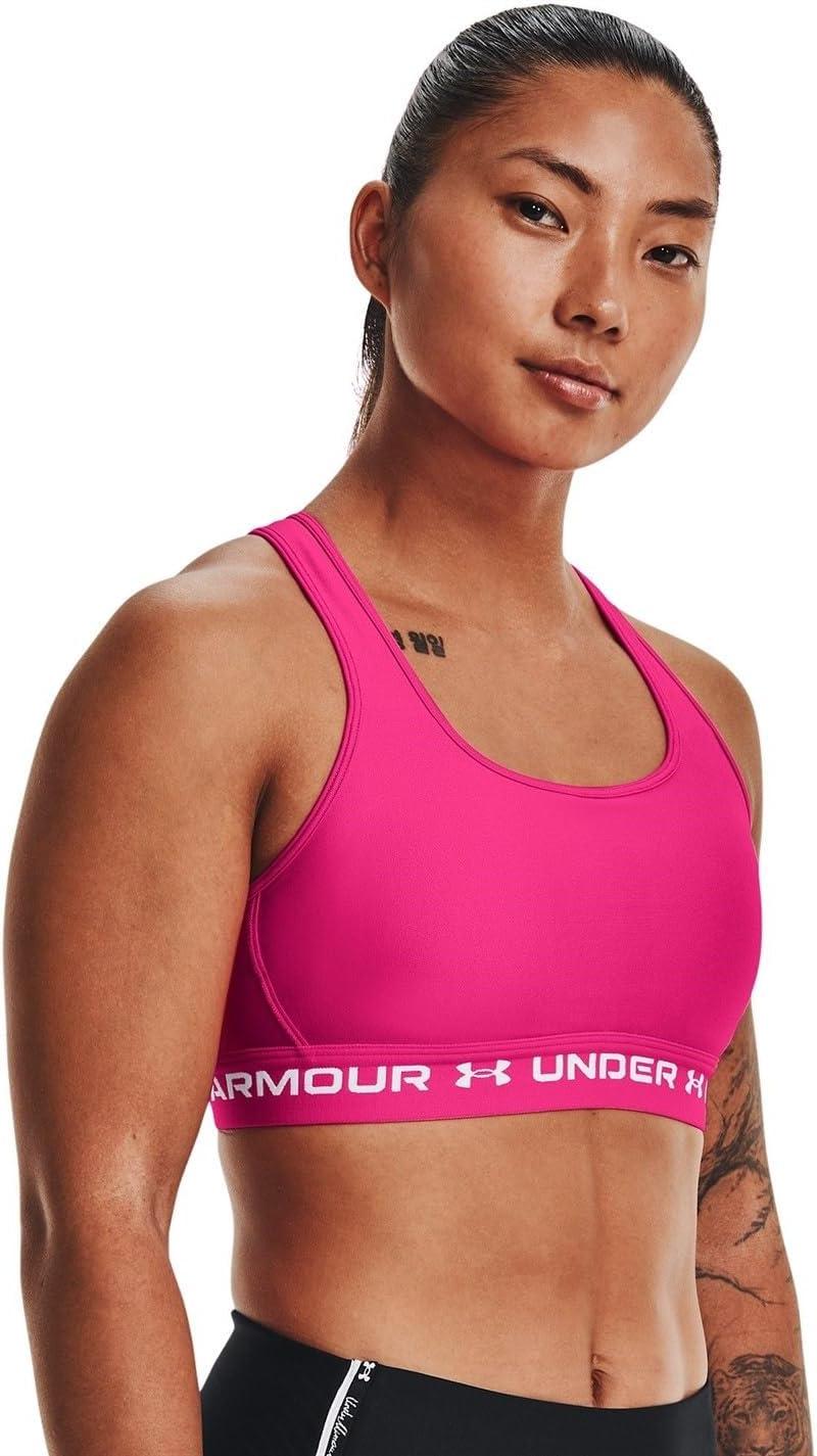imageUnder Armour Womens CrossBack Mid BraElectro Pink 695White